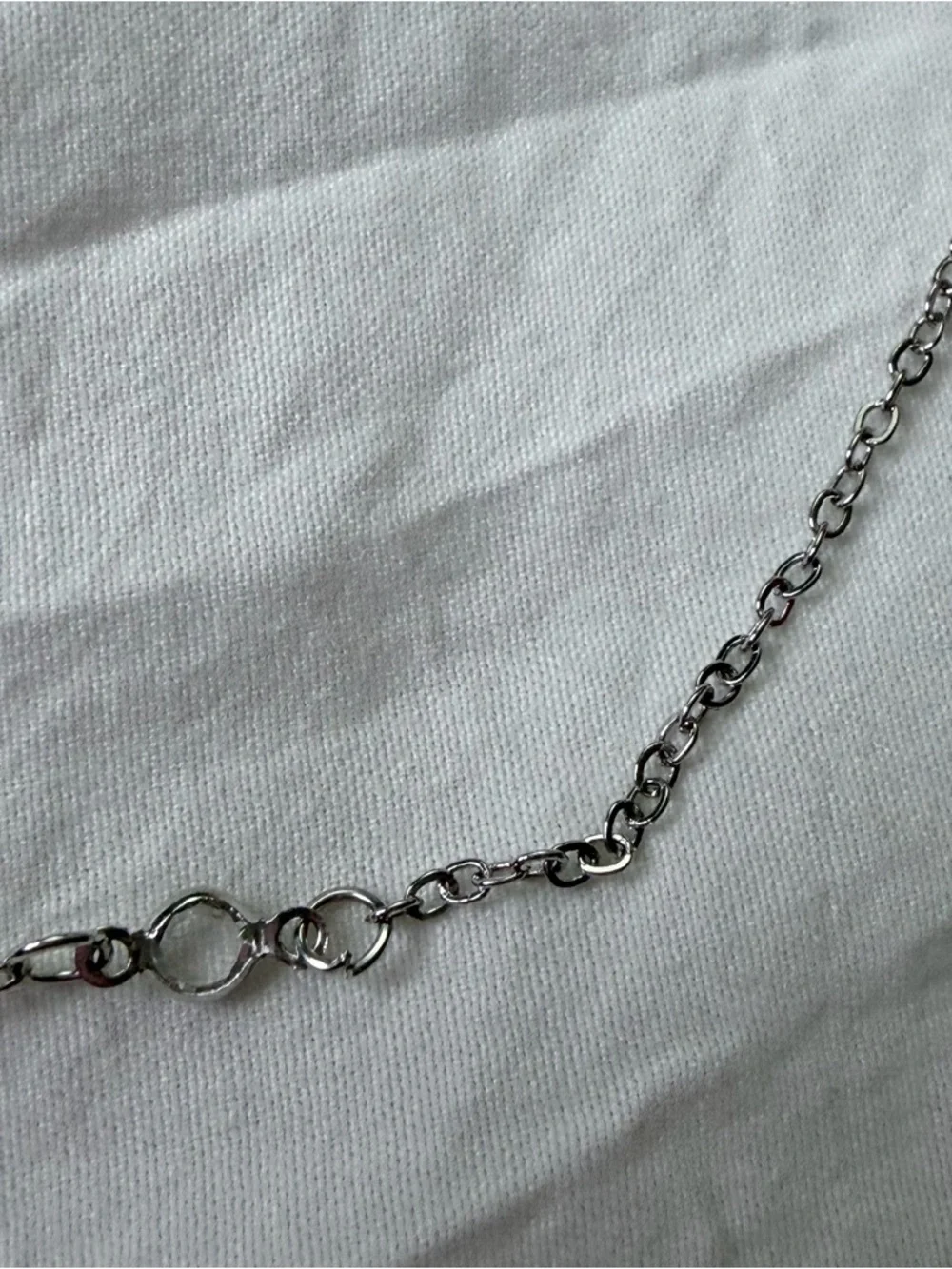 Brand New Y2K Magic Fantasy Silver Diamond Pink Heart Charm Pendant Necklace